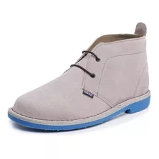 Bota Assandalhada Desert Boot London Style Crepada Couro