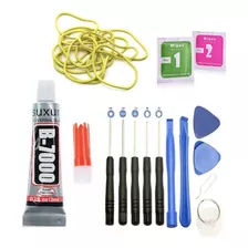 Kit Reparo Tampa Traseira Celular Cola B7000 + Ferramentas