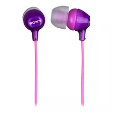 Fone De Ouvido In-ear Sony Ex Series Mdr-ex15lp Púrpura