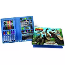 Set Cartuchera Completa Dino Planet 42 Piezas Dinosaurios