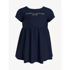 Vestido Infantil Tommy Hilfiger Azul Marinho 24m