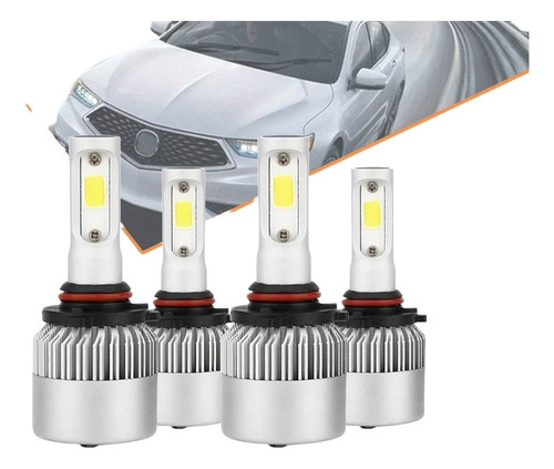 X A Kit De Focos Led 8000lm Luz Alta Y Luz Baja Para Acura