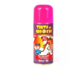  Tinta Spray Temporária Da Alegria Para Cabelo Lavável 120ml Tom Rosa