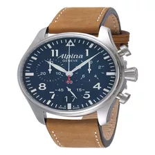 Alpina Hombres Al372n4s6 Startimer Pilot Chronograph Big Dat