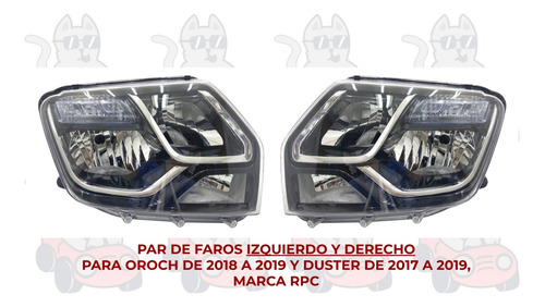 Par Faro Renault Oroch 2018-18-2019-19 Ore Foto 3