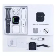 Pack Watch T55 Pro Max Y Auriculares Inalambricos Click