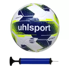 Bola Society Uhlsport Attack + Bomba De Ar Cor Amarelo