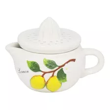 Espremedor De Cerâmica Lemons 15x11x10cm - Bon Gourmet