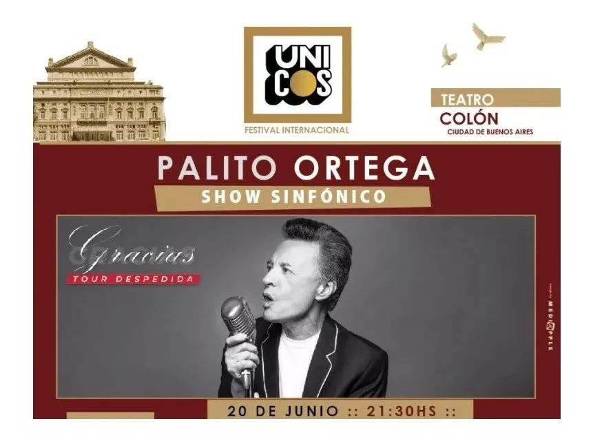 Palito Ortega Colon 20/6/22 Platea Fila 1