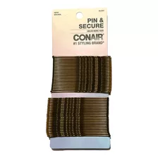 Bobby Pins Conair Extralargo, 48 Piezas, Color Marrón