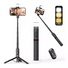 Selfies Stick Con Trípode Bluetooth Control Remoto Led