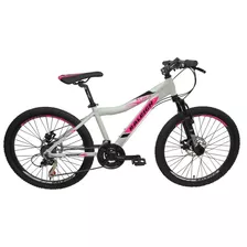 Mountain Bike Infantil Raleigh Mtb Scout 2023 R24 21v Frenos V-brakes Cambios Shimano Color Blanco/rosa 