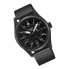 Reloj Seiko 5 Hombre Acero Negro Automático 24 Jewels Srph25