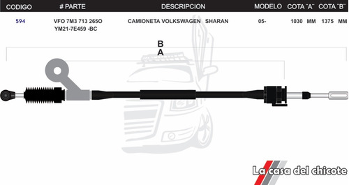 Chicote  Selector De Velocidades Volkswagen Sharan 2005 Foto 2