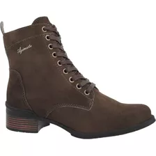 Bota Feminino De Ziper Azimute Bela Jolie Couro 310