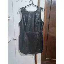 Vestido De Courinho Preto Nunca Usado Otima Oportunidade