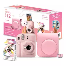 Kit Câmera Instax Mini 12 Lilás+pack 10 Fotos E Bolsa Lilás