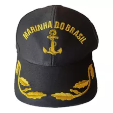 Boné Gorro Chapéu Marinha Do Brasil Ancora Militar Oficial