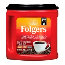 Café Folgers Tostado Y Molido Clásico Presentación De 816g