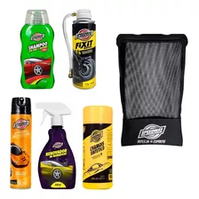 Shampoo Para Vehículo Speedway Kit Lavado Kit Lavado Shampoo C/cera Y Silicona En Kit De 0l Con Aroma Garden