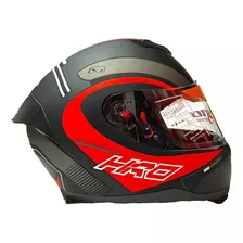 Casco Moto Integral Hro 511 Max Negro Rojo - Nany Motos