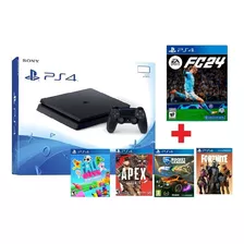 Playstation 4 Slim 1tb + Fifa 24 + Juegos De Regalo Nuevos