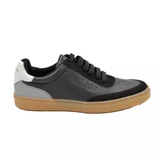 Zapatillas De Hombre Cuero Vacuno Y Gamuza Sneakers Cosidas