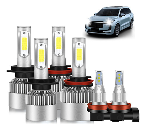 Kit Focos Led 12000lm 80w H1 H7 H11 9005 9006 H4 Para Ford Ford Fusion