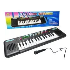 Teclado Infantil Piano Microfone Eletronico Keyboard Mq 2588