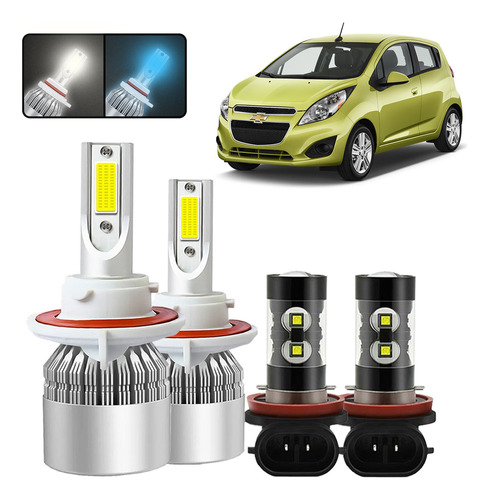 Kit De Focos Led H4 H11 Para Chevrolet Spark 2012