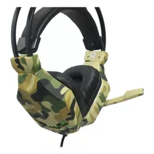 Fone De Ouvido Gamer Headset P2 Led Usb Pc Camuflado Soyto