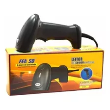 Leitor Código De Barras Laser Usb F-cod08 Feasso Preto 5v