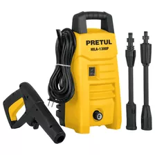 Hidrolavadora Eléctrica Pretul 1300psi 1200w + Accesorios Color Amarillo/negro 127v