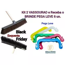 Kit2 Vassourão Odim 60cm C/cabo Robusto + Brinde Pegaleve6u 