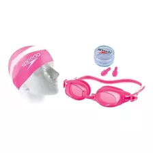 Kit Natação 3 Em 1 Speedo Slc Cor Rosa