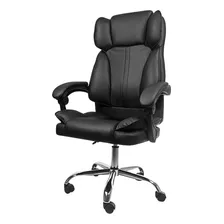 Silla De Escritorio T-go Inspire Gerencial Ejecutiva Reclinable Ergonómica Tapizado Cuero Sintético Oficina Color Negro