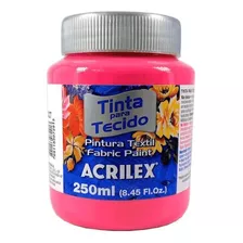 Tinta Para Tecido Acrilex Fosca 250ml - 542 Rosa Escuro