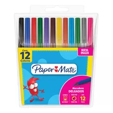 Marcadores Scripto Paper Mate Estuche X12 Color Multicolor