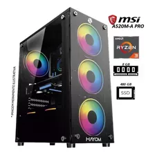 Pc Gamer Ryzen 3 3200g Radeon Vega 8, 8gb Ddr4, Ssd 480gb 