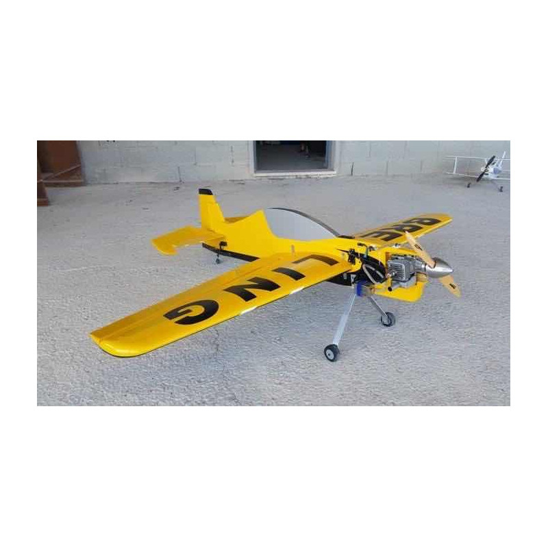 63in Barão 15cc Rc Modelo Gasolina/avião À Gasolina Cor Amarelo - Aviões De Controle  Remoto - AliExpress