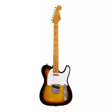 Guitarra Telecaster Sx Clássica Vintage 1950 Sunburst + Capa