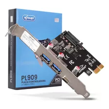 Placa Controladora Pci Express Adaptador Receptor Usb Type-c