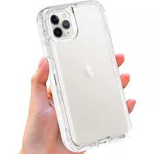 Funda Case De Uso Rudo Para iPhone Transparente Antigolpes