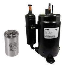 Compressor Rotativo Ar 220v 9000 12000 Btus R410 + Capacitor