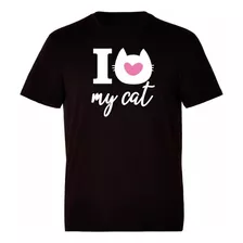 Polera I Love My Cat 