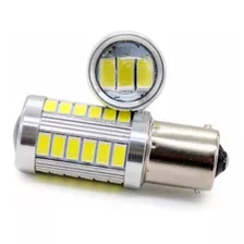 Par Led Aluminio 1 Polo 33 Leds Branca Seta Pisca Ré 6000k