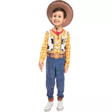 Macacão Woody Infantil Toy Store Longo Aniversario Festa