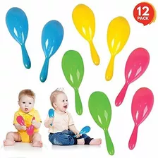 Artcreativity 4 Pulgadas Maracas Plásticos Para Niños - 12 P