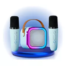 Caixinha De Som Bluetooth Led C/ Microfone Karaokê Infantil