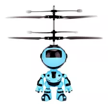 Mini Drone Robô Voador Azul Voa De Verdade Brinquedo